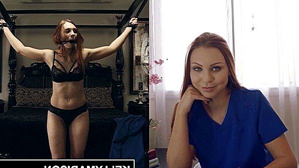 Похотливая девица обожает жесткий трах со связыванием